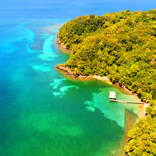 Diving Day trip to Cayos Cochinos from Roatan