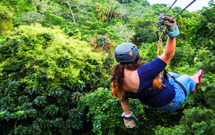 Roatan canopy zipline tour