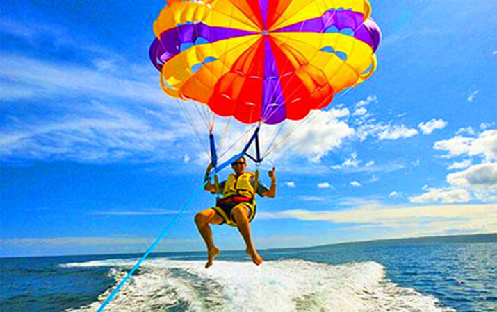 West Bay Beach Roatan parasailing