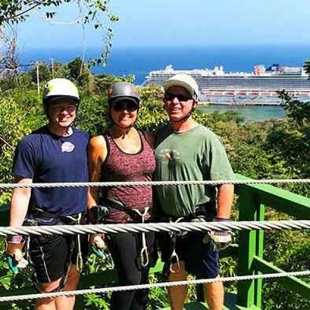 Roatan chocolate factory zipline