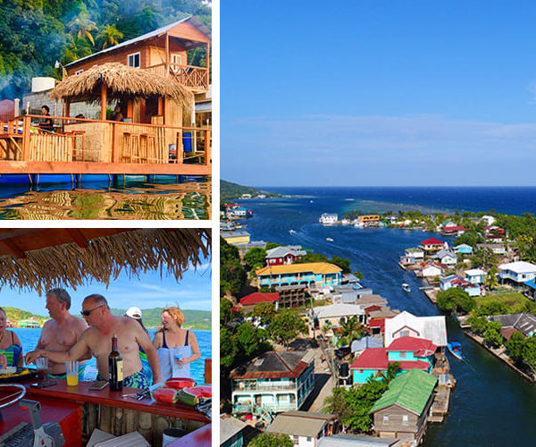 Roatan East End Floating Tiki Bar